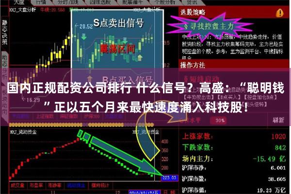 国内正规配资公司排行 什么信号？高盛：“聪明钱”正以五个月来最快速度涌入科技股！